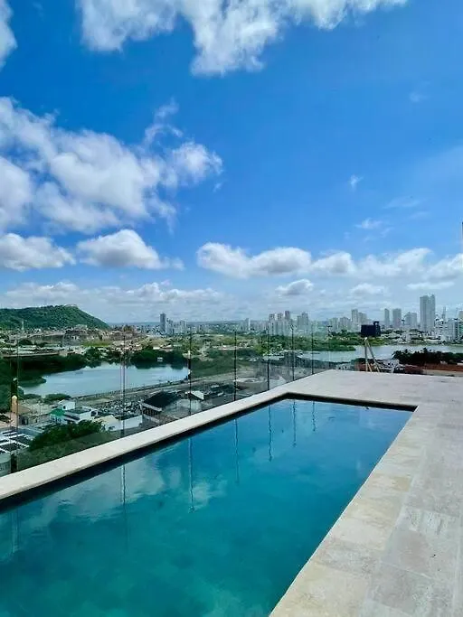 Rooftop & Pool! Beautiful Loft In Cartagena Center 0*,  Colombia
